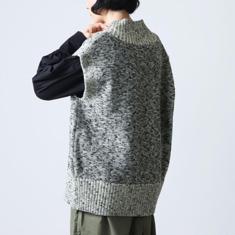 美品】22AW 08sircus Vネック ニット ベスト 定価57,-