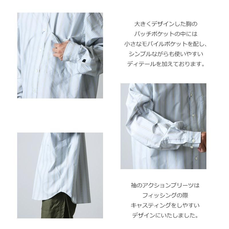DAIWA PIER39 (ダイワピア39) TECH BAND COLLAR SHIRTS L/S