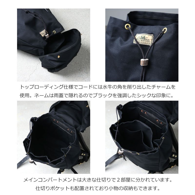 SEIL MARSCHALL (サイルマーシャル) THE CLIMBERS PACK CANVAS x BLACK LEATHER SPECIAL  / ザ クライマーズパック