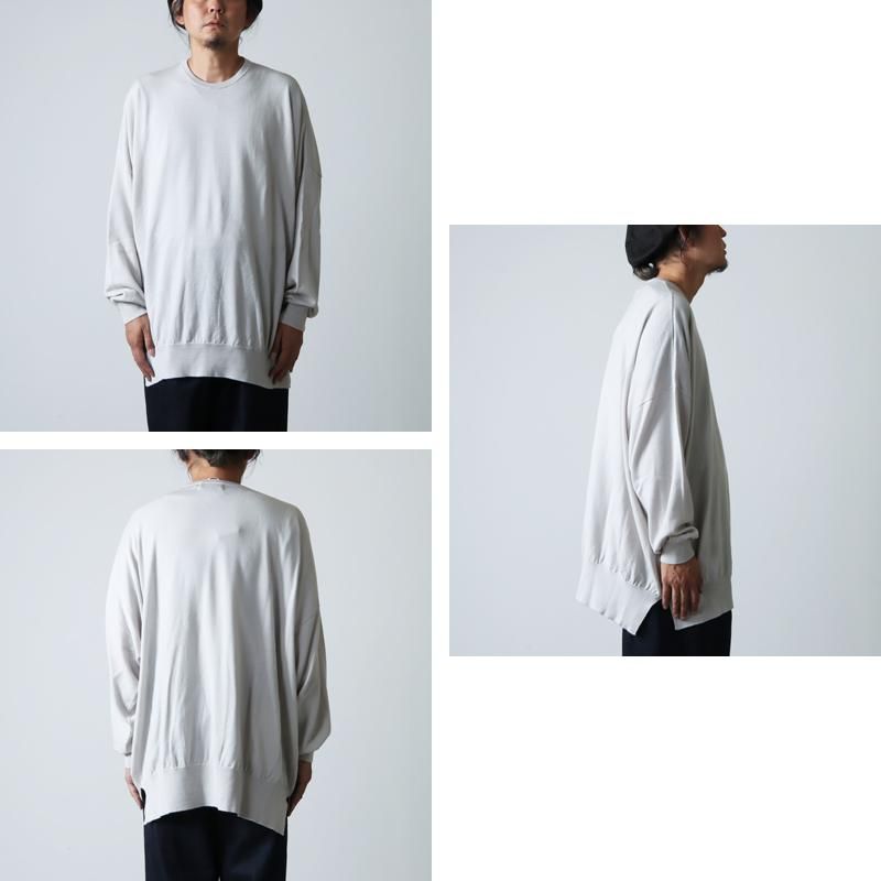 Graphpaper (グラフペーパー) Fine Wool Oversized Crew Neck Knit 