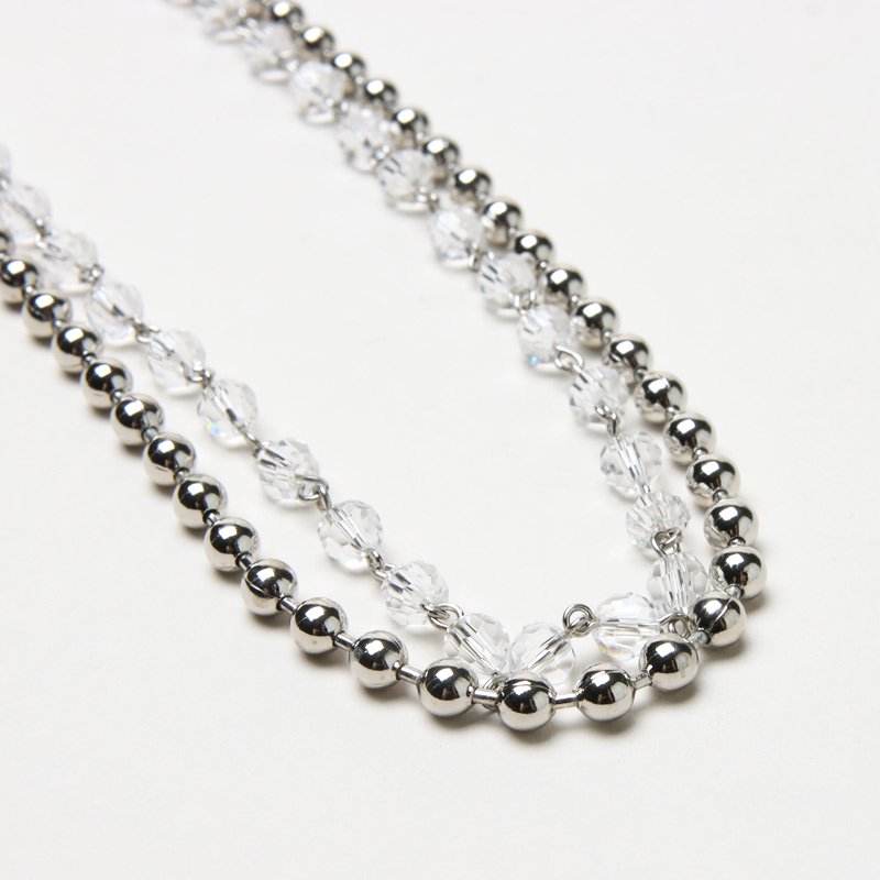 TAKAHIROMIYASHITATheSoloist. (タカヒロミヤシタザソロイスト) single glass beads with ball  chain neck lace