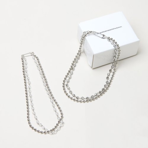 TAKAHIROMIYASHITATheSoloist. (タカヒロミヤシタザソロイスト) single glass beads with ball chain neck lace