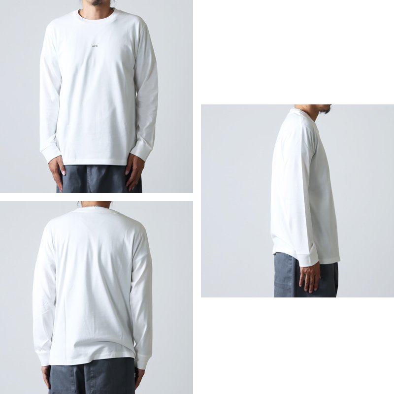 A.P.C. (アーペーセー) T-SHIRT CHRIS / マイクロロゴロングスリーブ