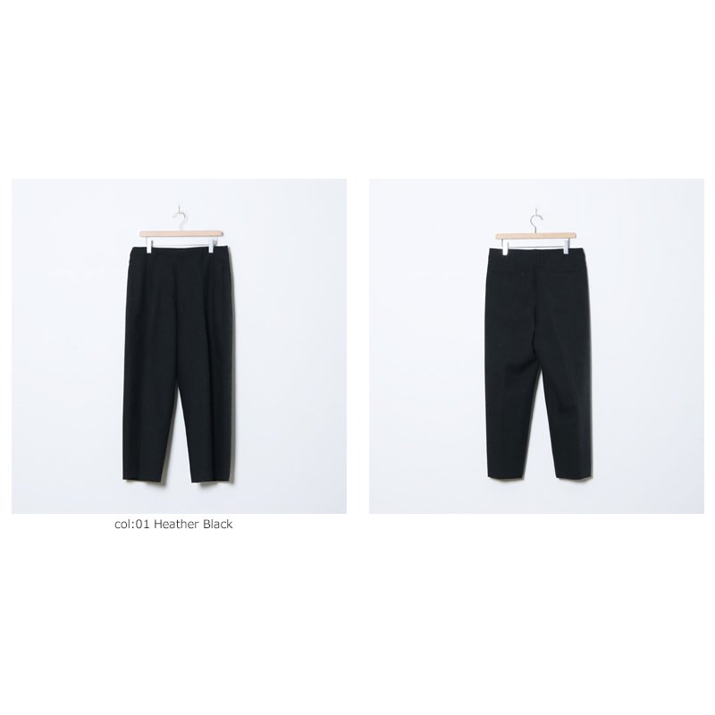 blurhms (ブラームス) Wool Ramie Super Wide Slacks / ウールラミー