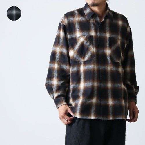 ETS.MATERIAUX (イーティーエスマテリオ) Ombre Check Flannel Shirts / オンブレチェック フランネルシャツ