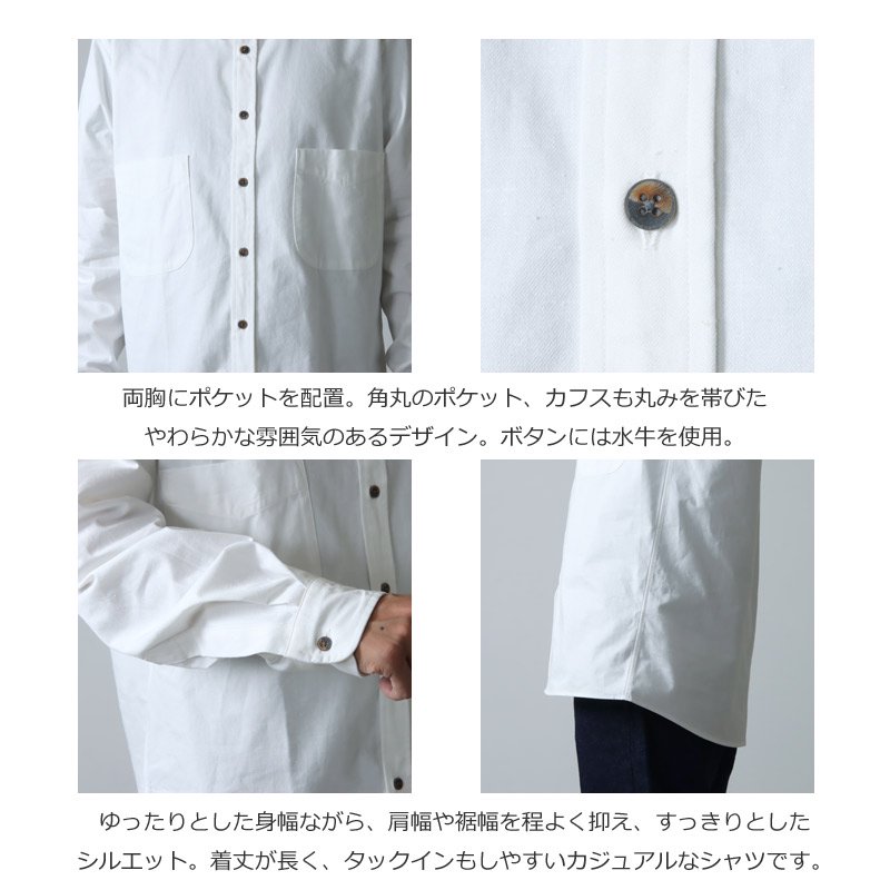 ETS.MATERIAUX (イーティーエスマテリオ) SABA Cotton Twill Shirts / コットンツイルシャツ