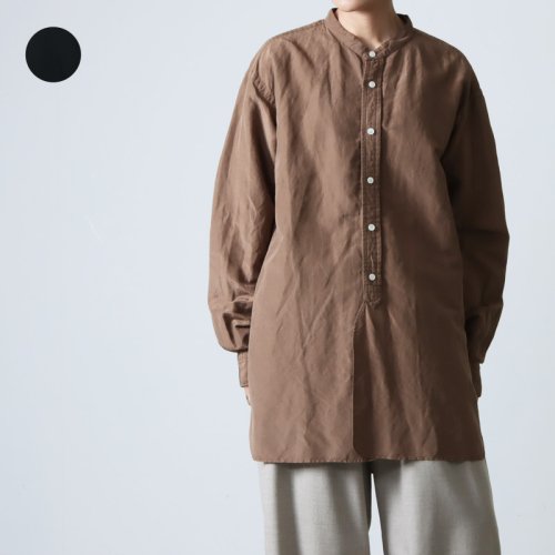LENO (リノ) BAND COLLAR SHIRT / バンドカラーシャツ