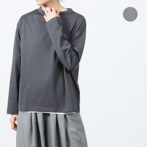 handvaerk (ϥɥС) #6116_60/2 BOTTLE NECK L/S T-SHIRT / #6116_60/2 ܥȥͥå󥰥꡼T