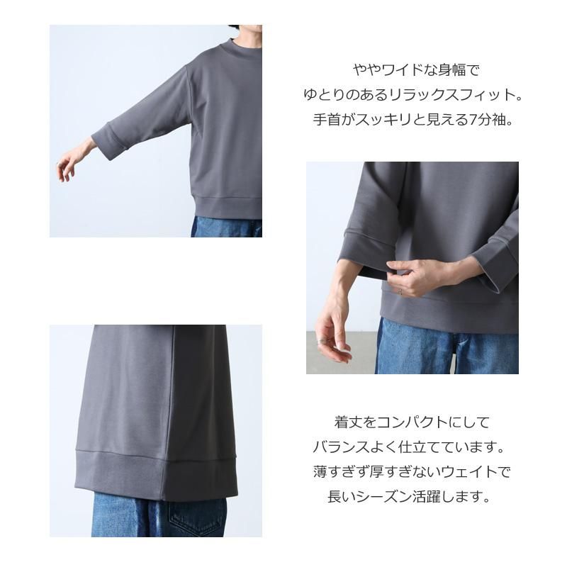 handvaerk (ハンドバーク) FLEX 3/4 SLEEVE SWEAT SHIRT
