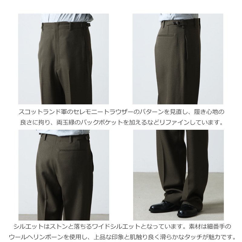 ETS.MATERIAUX (イーティーエスマテリオ) Ceremony Pants / セレモニーパンツ