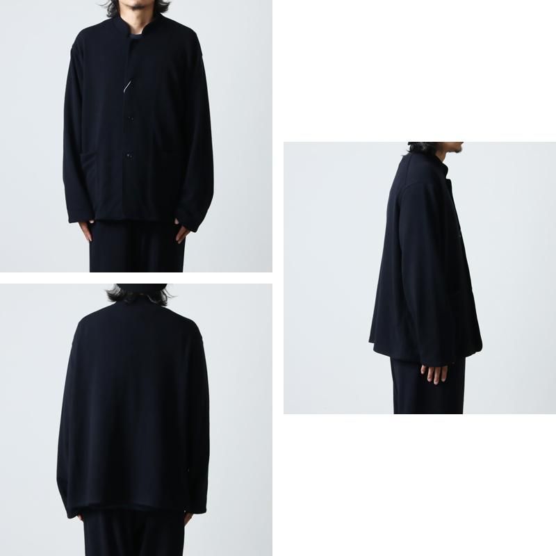 COMOLI (コモリ) カシミヤ スタンドカラーニットジャケット COMOLI (コモリ) カシミヤ スタンドカラーニットジャケット