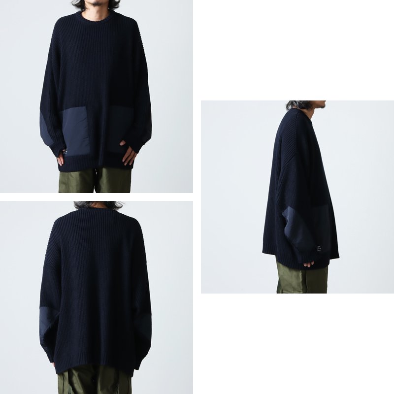 Fresh Service (フレッシュサービス) CREW NECK COMBAT KNIT / クルー 