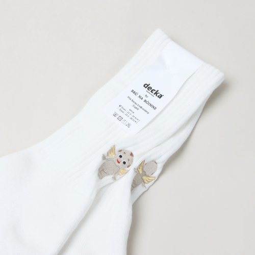 BRU NA BOINNE (ブルーナボイン) Pile Socks Embroidery/Cupid / パイルソックス キューピッド