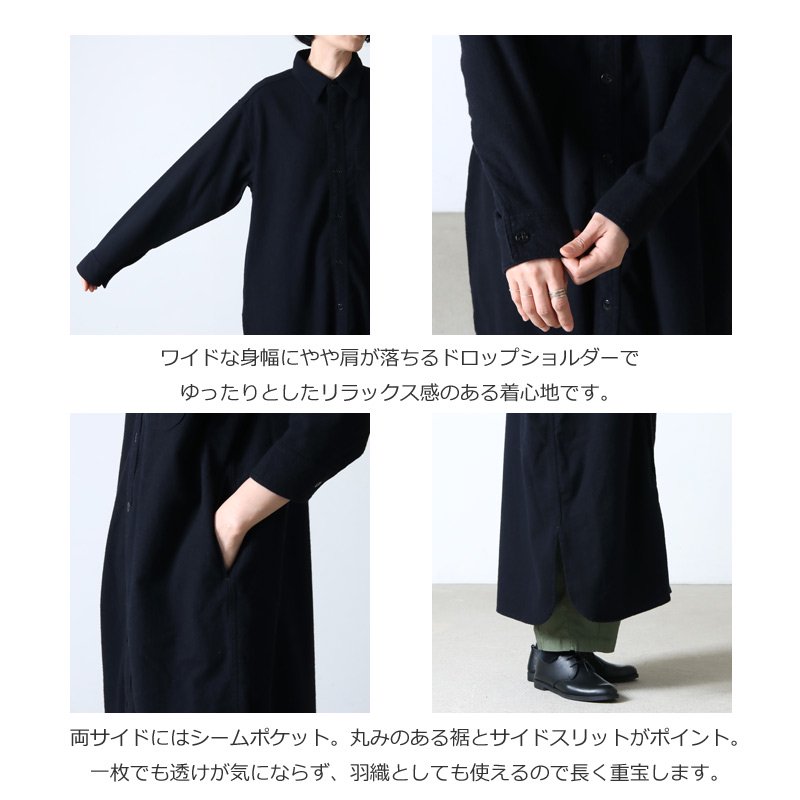 LENO (リノ) CPO SHIRT DRESS / シーピーオーシャツドレス