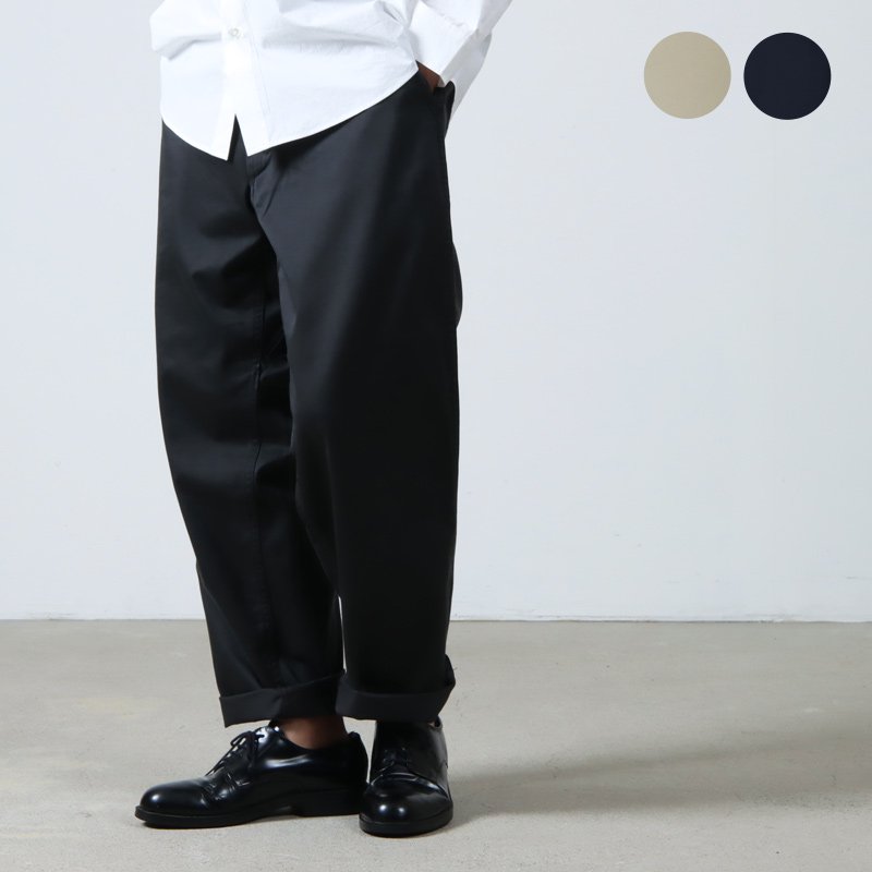 Wide Chino Pants (SUCS301) Khaki nanamica(ナナミカ)26,400円 ボトムス、パンツ