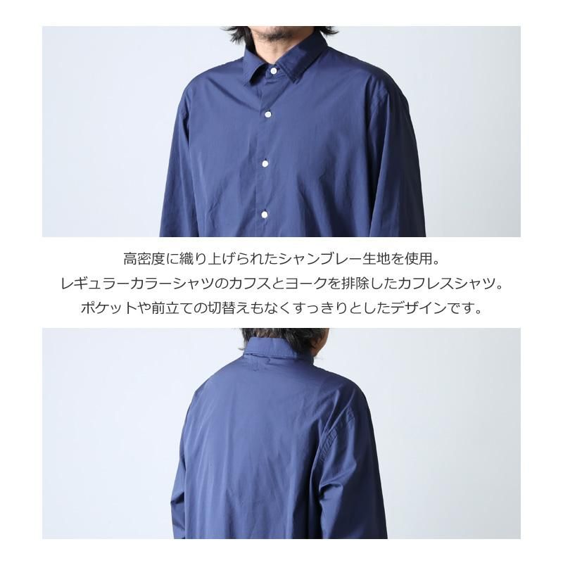 美品 BLURHAMS ブラームス シャンブレー シャツ サイズ4 - メルカリ