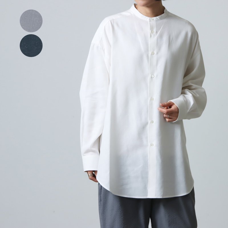 Graphpaper (グラフペーパー) Linen Cupro Oversized Band Collar