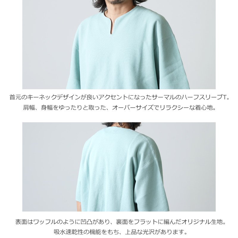 blurhmsROOTSTOCK (ブラームス ルーツストック) Rough and Smooth Thermal Over-neck /  ラフアンドスムース サーマルオーバーネック