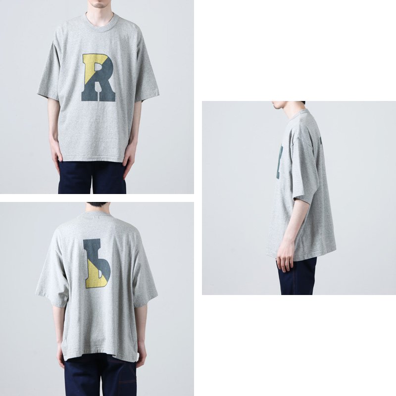 blurhmsROOTSTOCK (ブラームス ルーツストック) b-ROOTSTOCK 88/12 Print Tee WIDE / b-ROOTSTOCK  88/12 プリントTシャツ ワイド