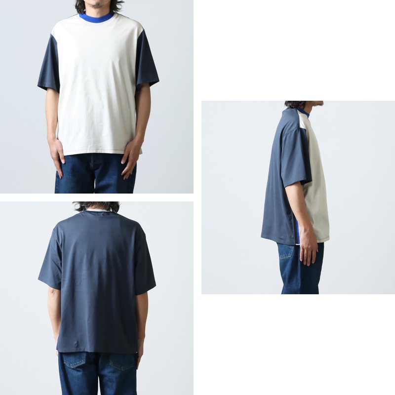 COOHEM (コーヘン) KNIT SIDELINE T-SHIRT / ニットサイドラインT