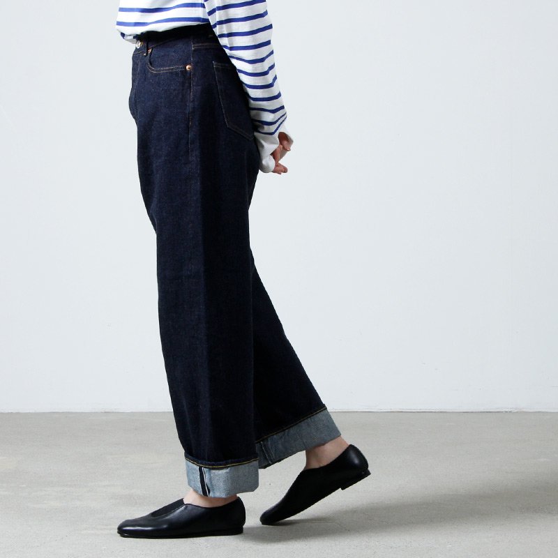 YAECA (ヤエカ) 14-13W DENIM PANTS WIDE CROPPED / デニムパンツ