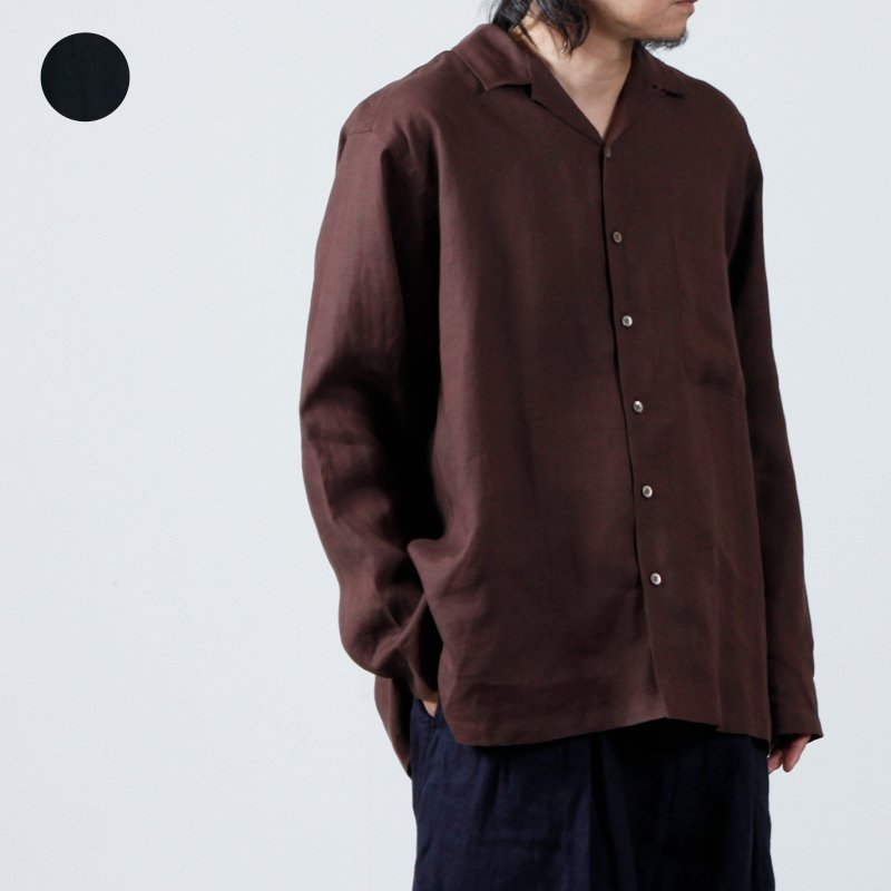 MARKAWARE (マーカウェア) OPEN COLLAR SHIRT / オープンカラーシャツ