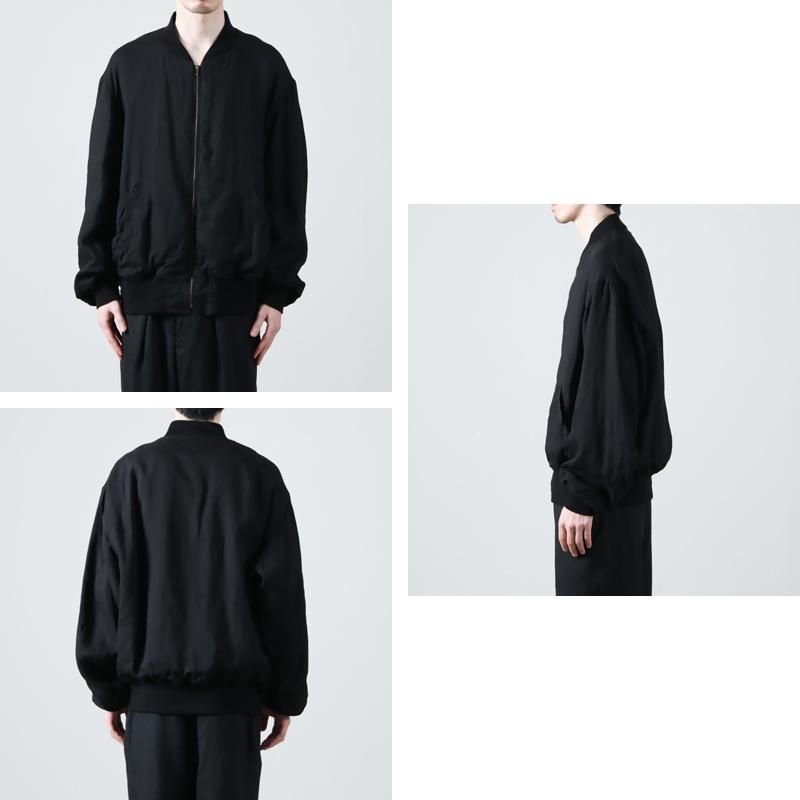 COMOLI (コモリ) リネンWクロス ジップブルゾン