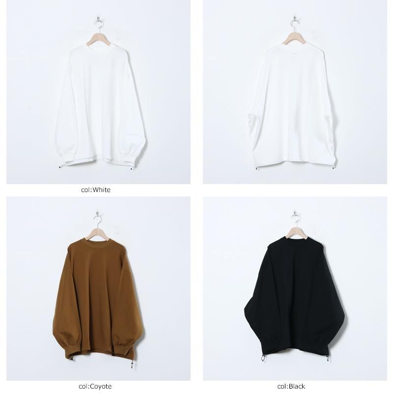 is-ness (イズネス) BALLOON LONG SLEEVE T SHIRT / バルーン