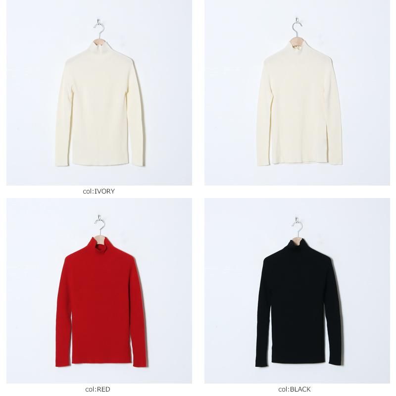 BATONER (バトナー) women RIBNITURE TURTLE NECK / リブ