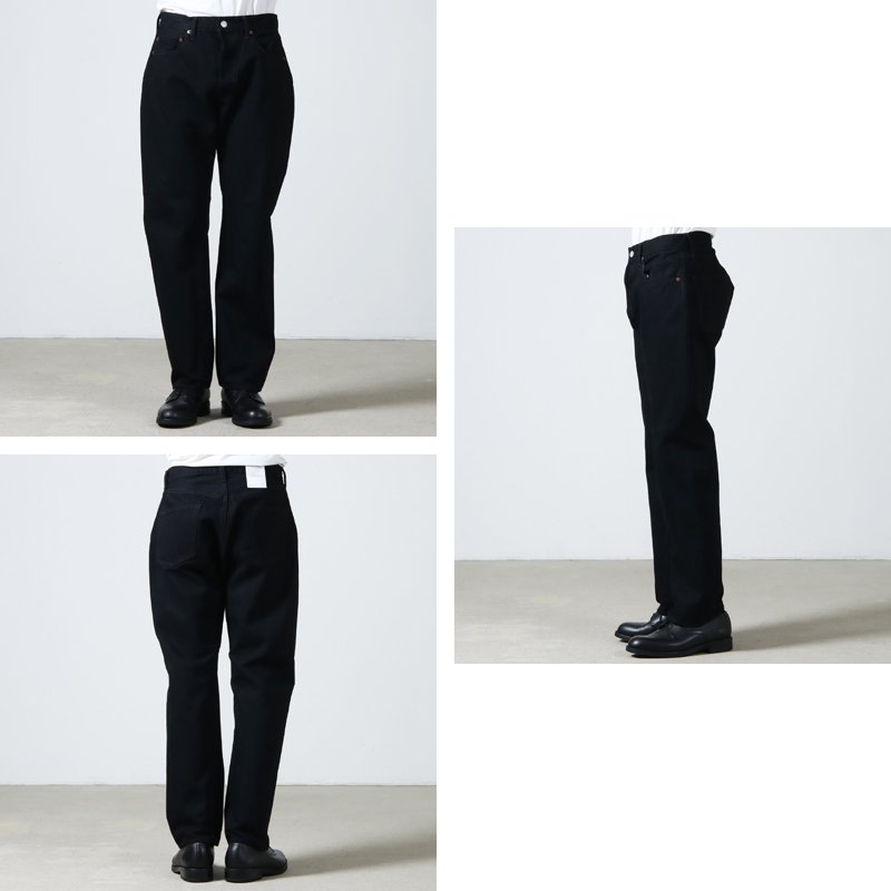 CIOTA (シオタ) Straight 5 Pocket Pants Black One Wash / ストレート 