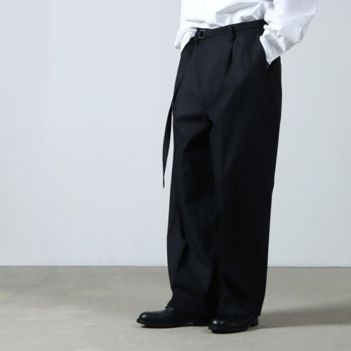 blurhms (֥顼ॹ) Drill Chambray Belted Trousers / ɥ륷֥졼 ٥ƥåɥȥ饦
