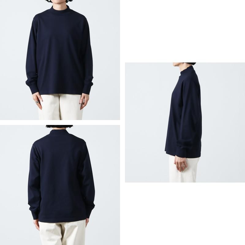 COOHEM (コーヘン) Yonetomi NEW BASIC GARMENT DYED T-SHIRT MOCK NECK /  ガーメントダイTシャツ モックネック