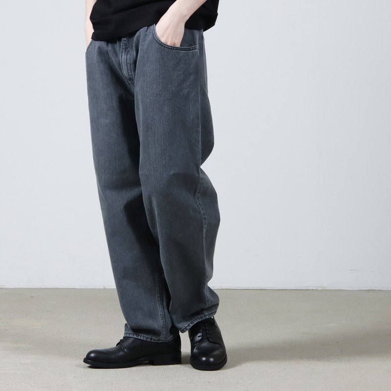 SEDAN ALL-PURPOSE (セダンオールパーパス) Oval Logo Denim Pant Pale Black /  オーバルロゴデニムパンツ