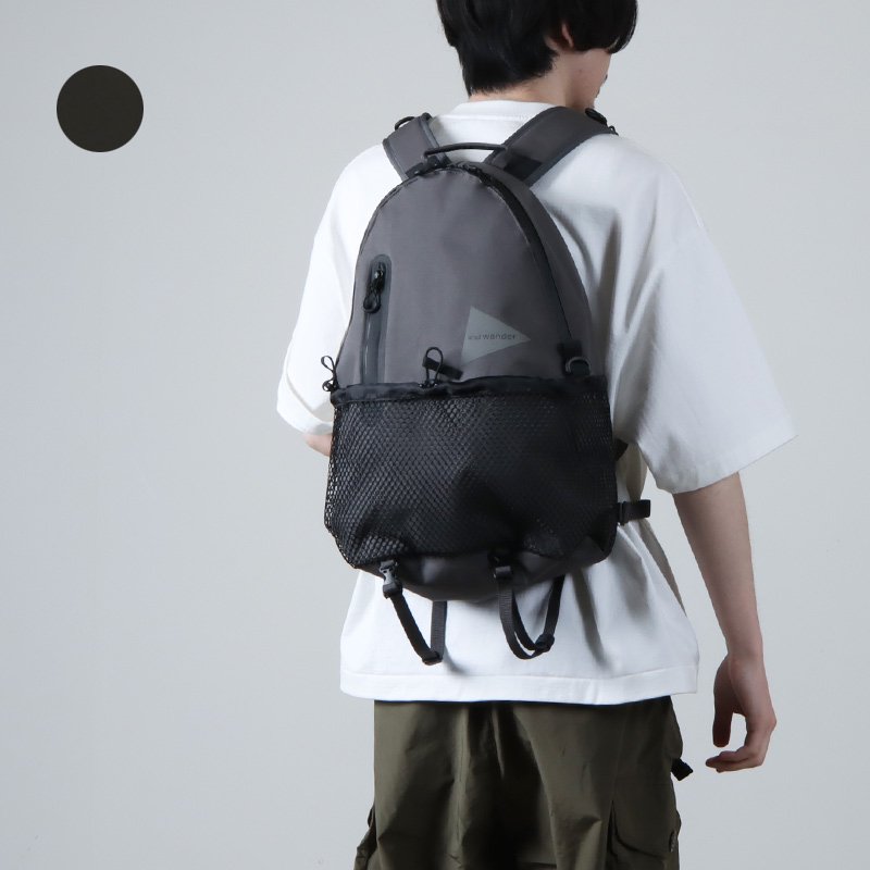 and wander (アンドワンダー) PE/CO 20L daypack / ポリエステルコットン20Lデイパック