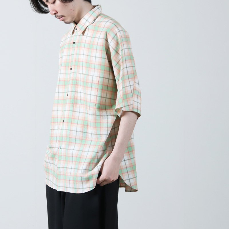 ATA (アタ) BASIC SS SHIRTS MADRAS / ベーシックショートスリーブシャツ マドラスチェック