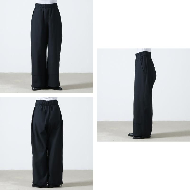 Honnete (オネット) Wide Leg Shell PT / ワイドレッグシェルパンツ