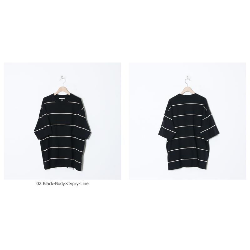 blurhms (ブラームス) C/NAPP Border Plain Tee / コットンナッ