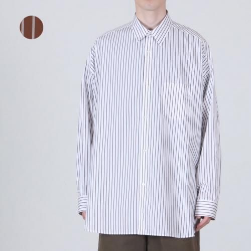 Graphpaper SIDOGRAS Stripe L/S Oversized Regular Collar Shirt / ɥ饹ȥ饤ץ󥰥꡼֥Сɥ