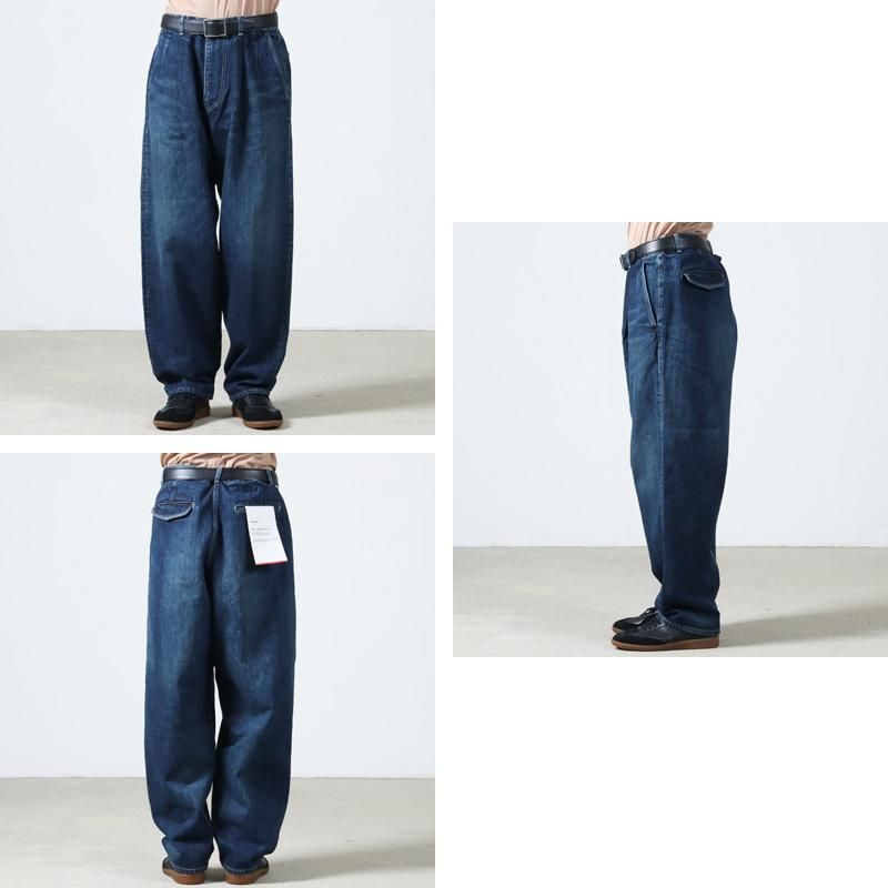 Graphpaper (グラフペーパー) Selvage Denim Two Tuck Tapered