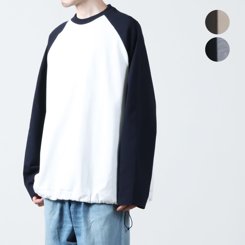 is-ness (イズネス) BALLOON RAGLAN LONG SLEEVE T SHIRT / バルーンラグランロングスリーブTシャツ