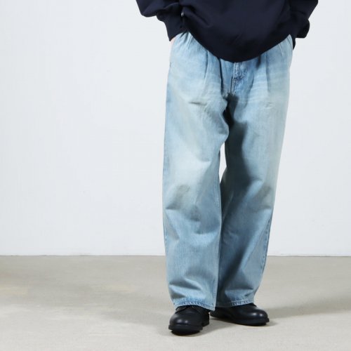 Graphpaper (եڡѡ) Selvage Denim Two Tuck Pants LIGHT FADE / ӥåǥ˥ġåѥĥ饤ȥե