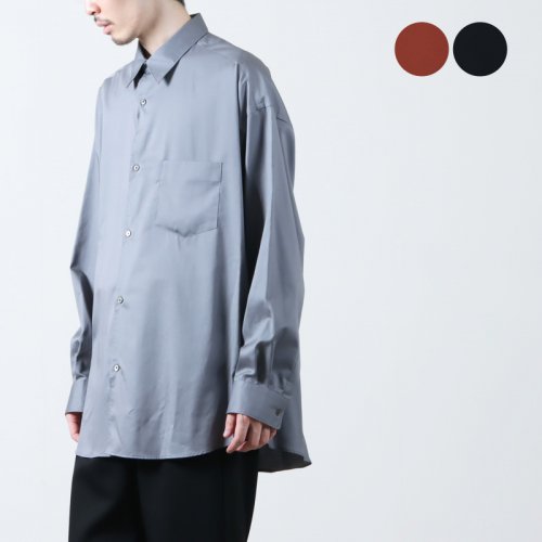 Graphpaper (եڡѡ) Silicon Poplin Oversized Regular Collar Shirt / ꥳݥץ󥪡С쥮顼顼