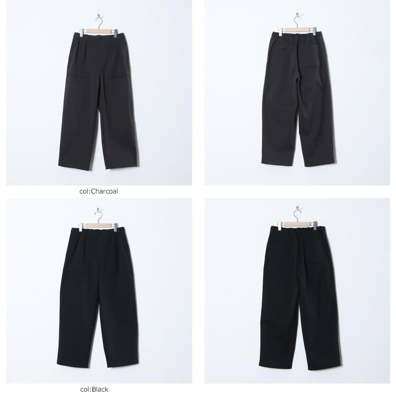 CURLY (カーリー) SOLID DOUBLE-KNIT WIDE BAKER PANTS