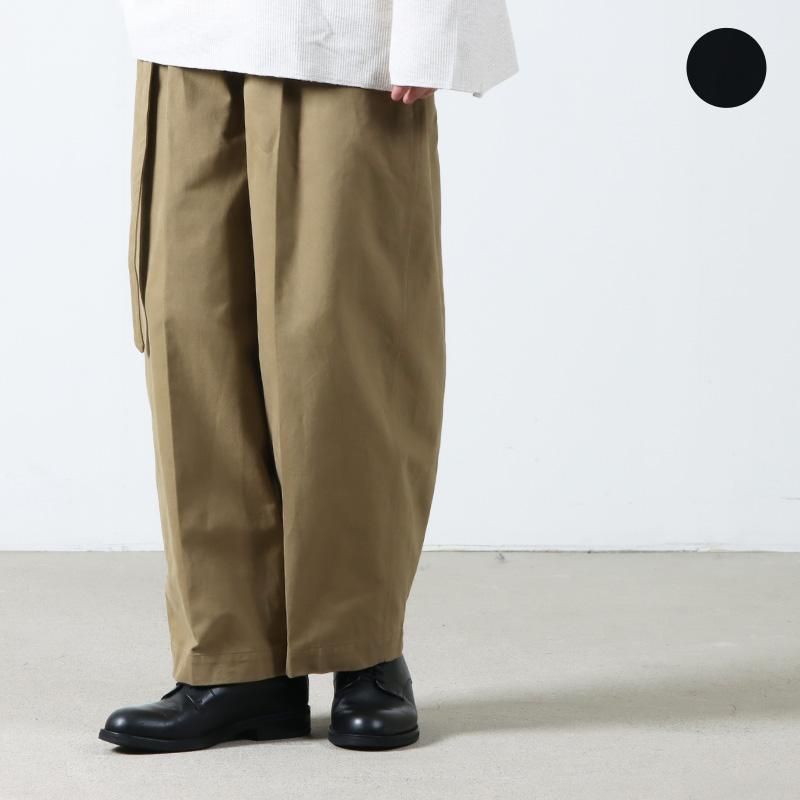 blurhms (ブラームス) Brushed Twill Belted Trousers