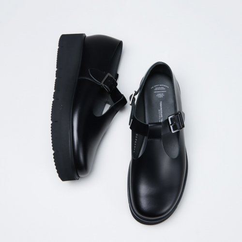 BEAUTIFUL SHOES (ビュ〖ティフルシュ〖ズ) T-STRAP GLOXI CUT THICK SOLE / ティ〖ストラップグロックスカットソ〖ル