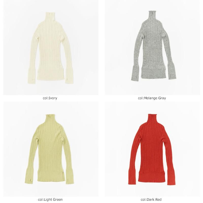 unfil (アンフィル) royal baby alpaca random ribbed-knit high unfil (アンフィル) royal baby alpaca random ribbed-knit high