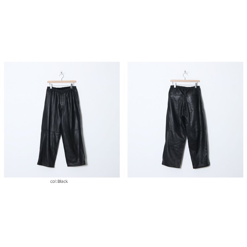 Graphpaper (グラフペーパー) Sheep Leather Track Pants / シープレザートラックジャケット