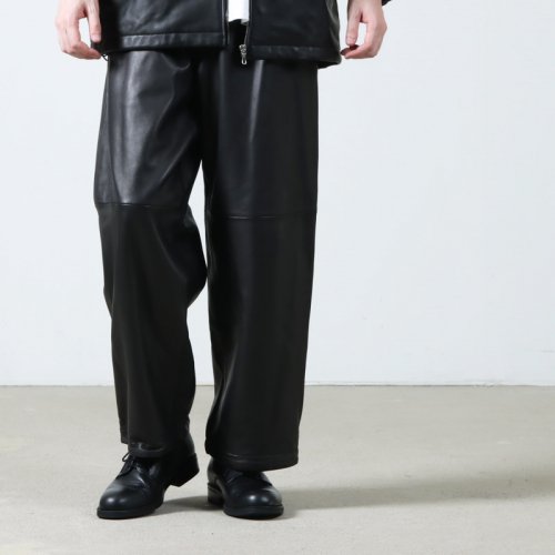 Graphpaper (グラフペ〖パ〖) Sheep Leather Track Pants / シ〖プレザ〖トラックジャケット