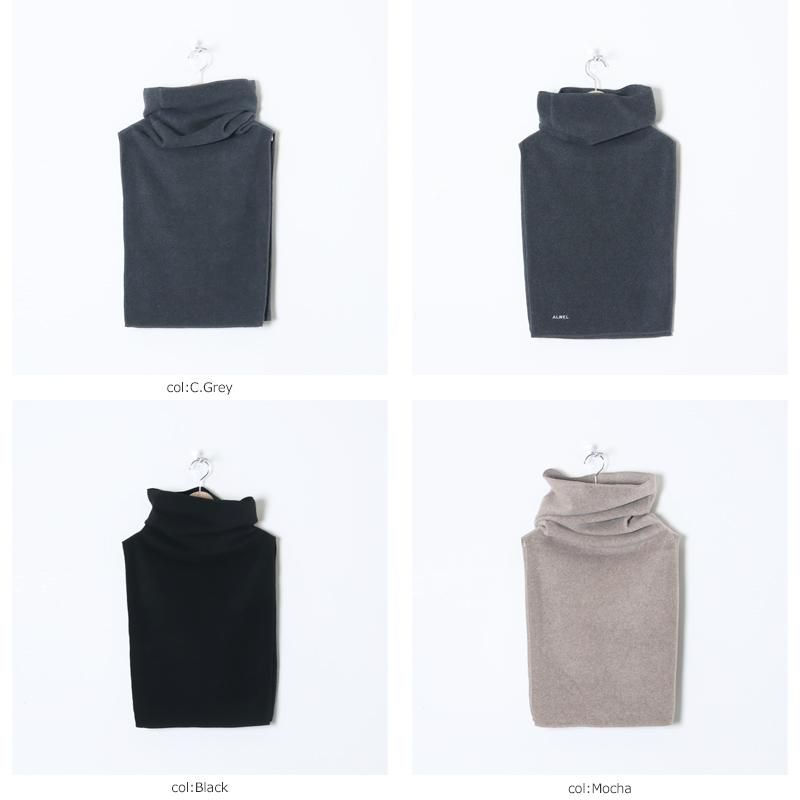 ALWEL フリースハイネックゲイター　モカ ALWEL フリース ハイネックゲイター［10月上旬入荷予定