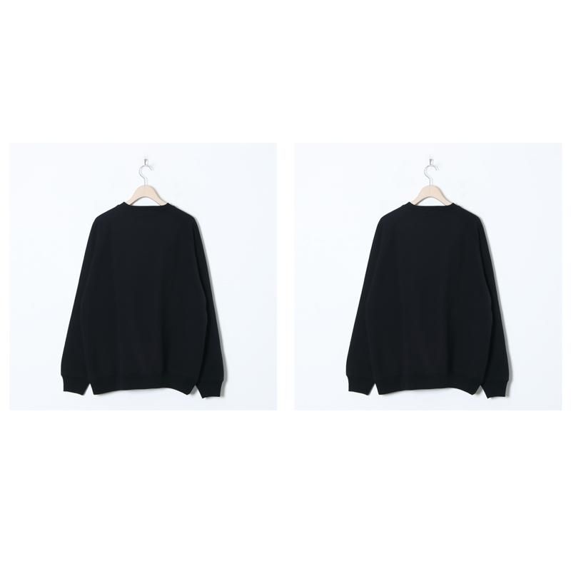 COMOLI (コモリ) コットン裏毛 クルーネック
